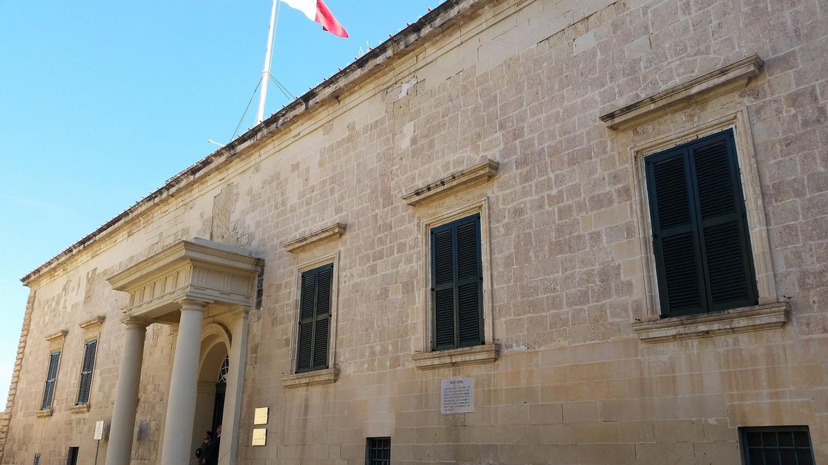 Albergue de Aragón, actual sede del Ministerio del interior de Malta.