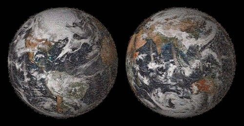 NASA's "Global Selfie" Earth mosaic contains more than 36,000 individual photographs from the more than 50,000 images posted around the world on Earth Day