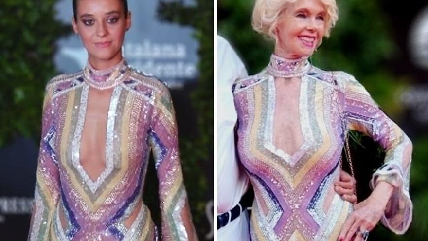 Victoria Federica coincide con Gunilla Von Bismarck llevando el mismo vestido