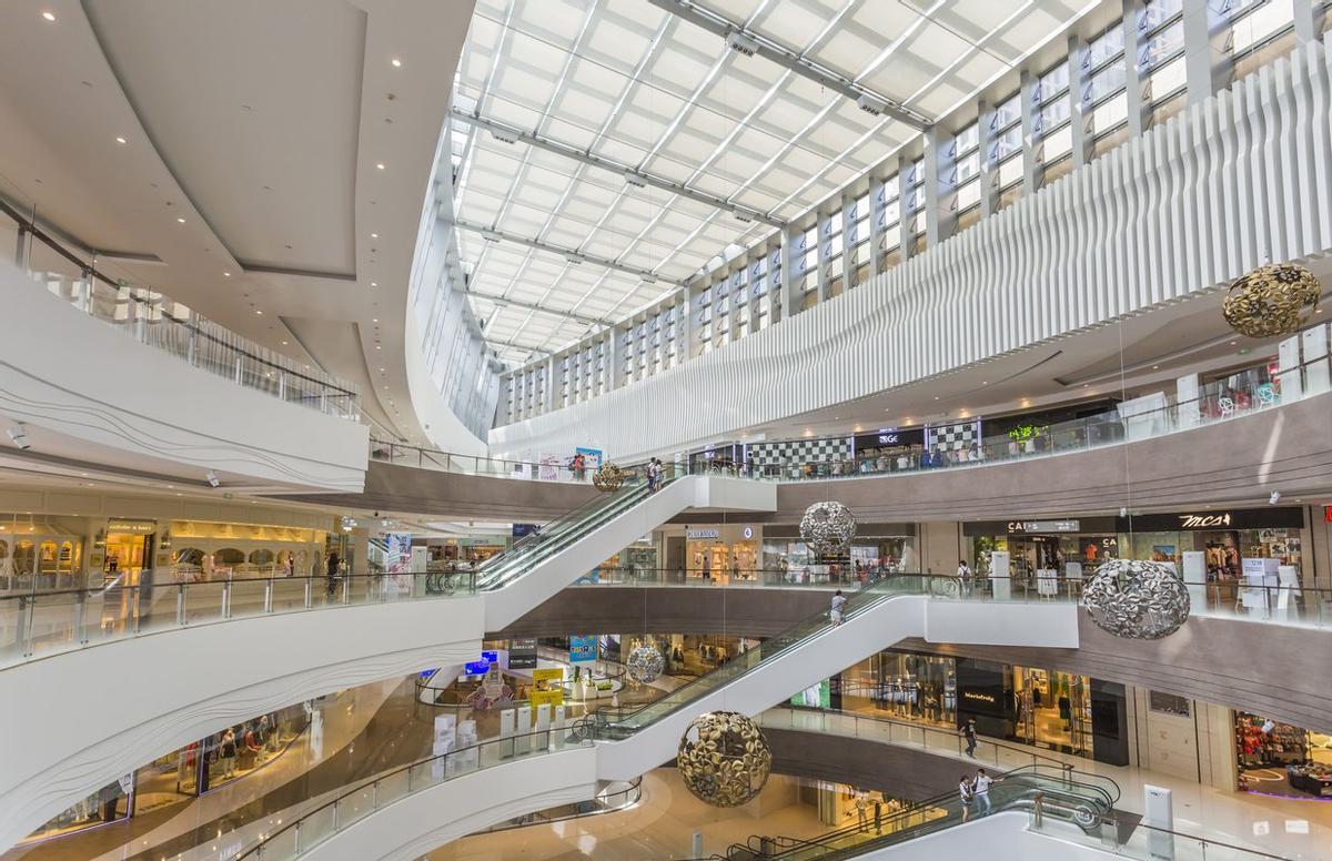Imagen de archivo del interior de un centro comercial