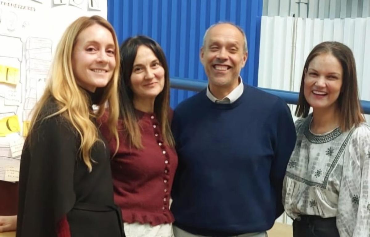 Olga Iglesias, esquerda, Irene Fernández, Fernando Carrasco, e María José Agrafojo Abeijón nas xornadas formativas do proxecto Incluídas.