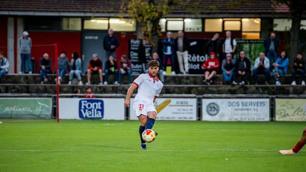 Álvaro Martín, en un partido con el Terrassa