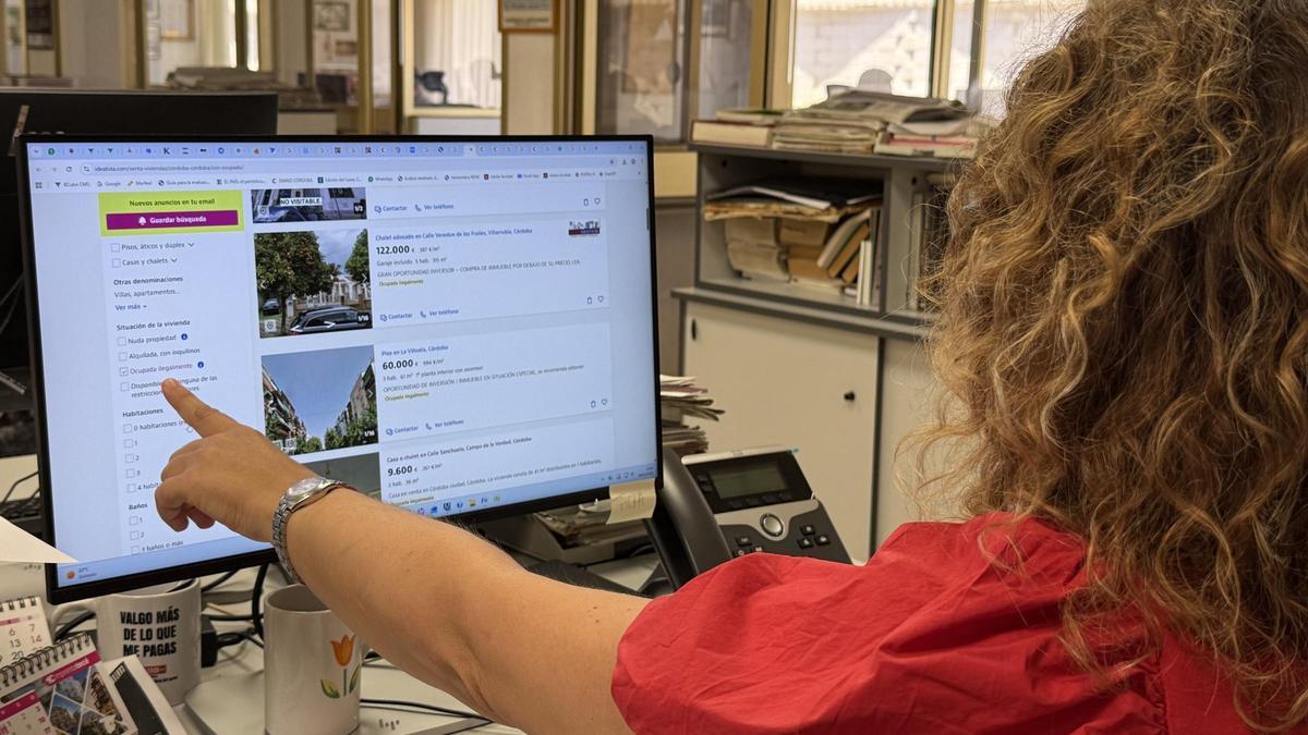 Portal de Idealista donde figuran los inmuebles ocupados ilegalmente diferenciados del resto.