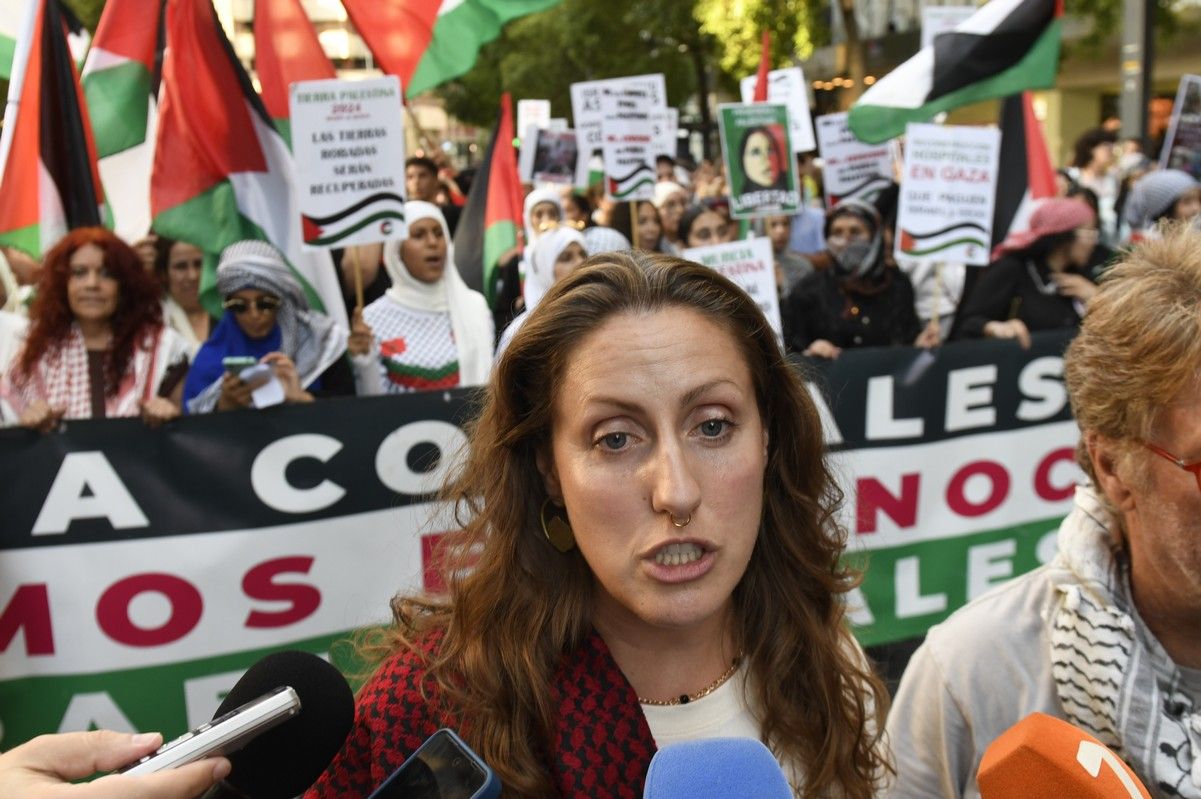 La manifestación de Murcia a favor de Gaza, en imágenes