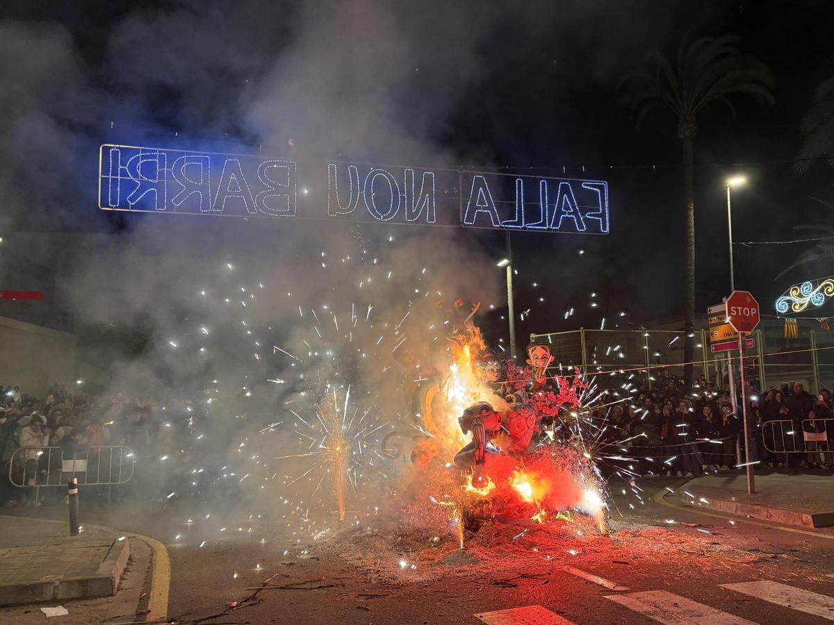 Benicarló despide las Fallas 2026 con la 'Cremà'