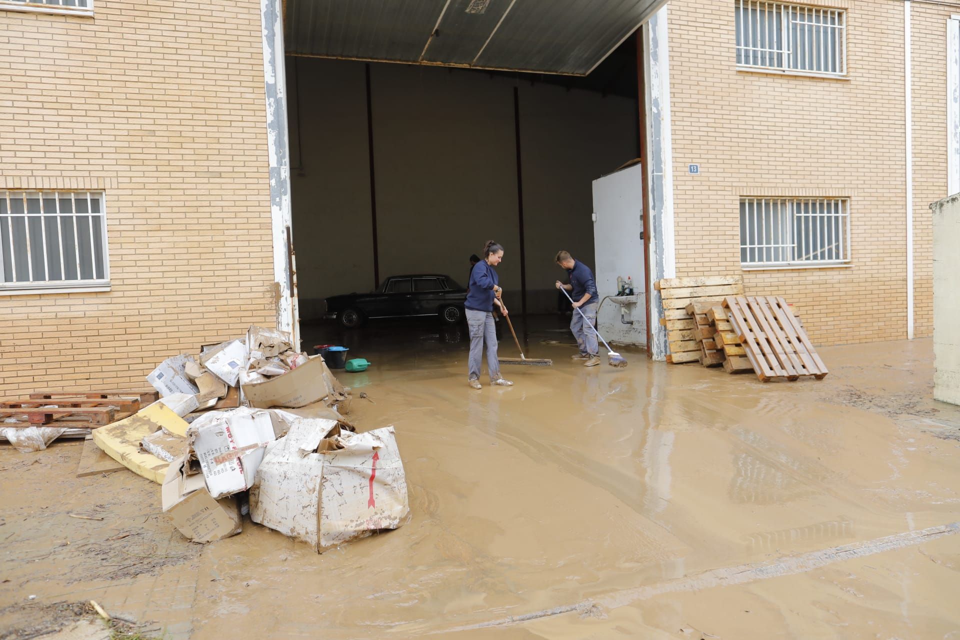 Daños en el polígono Vereda Sud de Beniparell