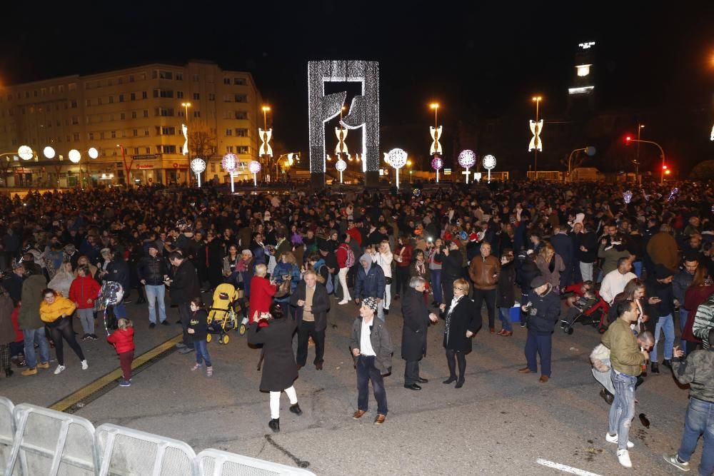 Así vivió Vigo la llegada de año nuevo