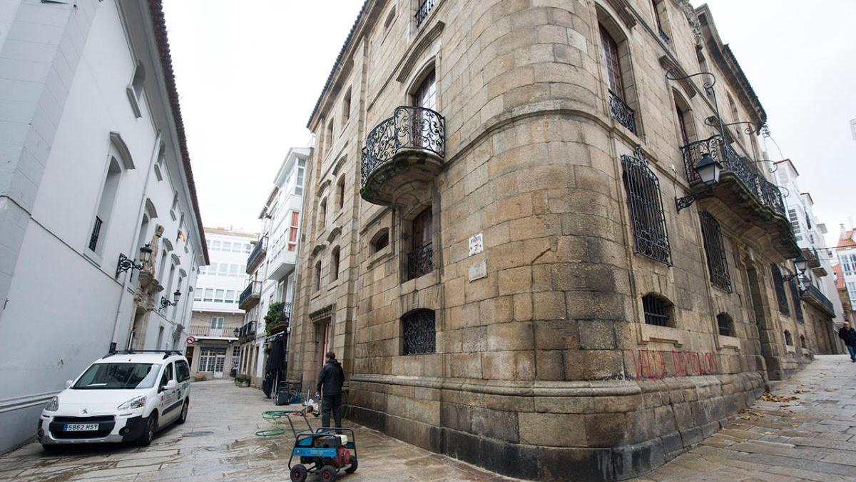 Vista de la Casa Cornide en A Coruña