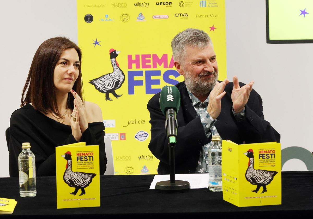 Homenaje a Manuel Bragado, el «padre literario» y editor impecable, durante el Hematofesti