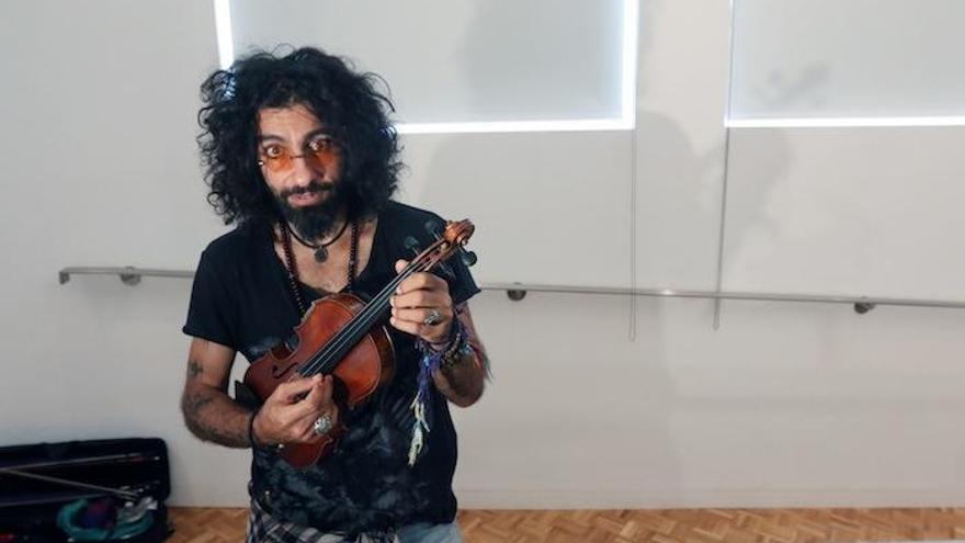 El reconocido instrumentista Ara Malikian, ayer en Málaga.