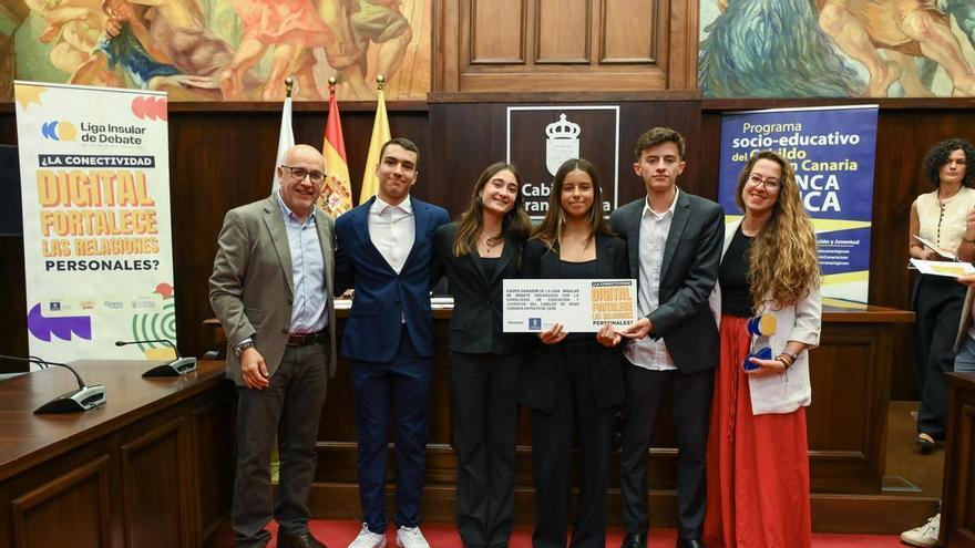 ‘Argumentum’ se impone en la final de la Liga Insular de Debate celebrada en el Cabildo de Gran Canaria