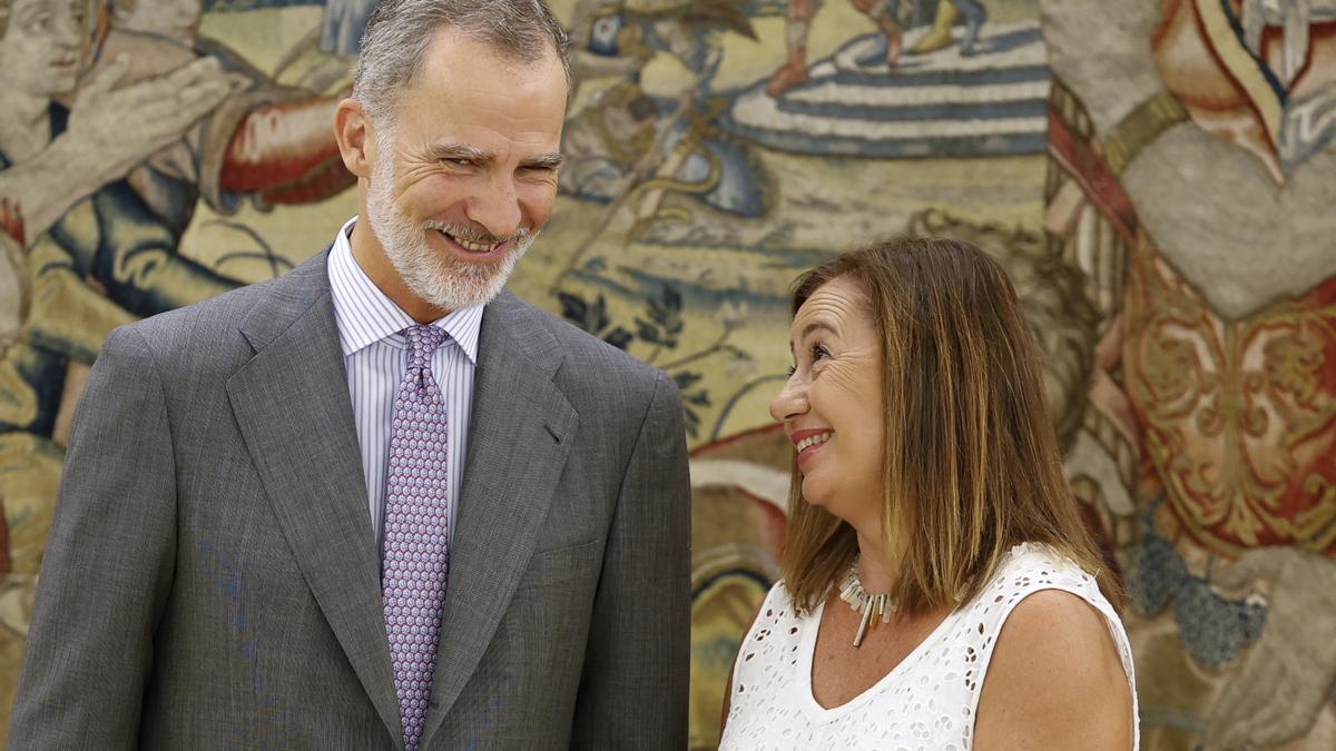FOTOS | Francina Armengol se reúne con el rey Felipe VI