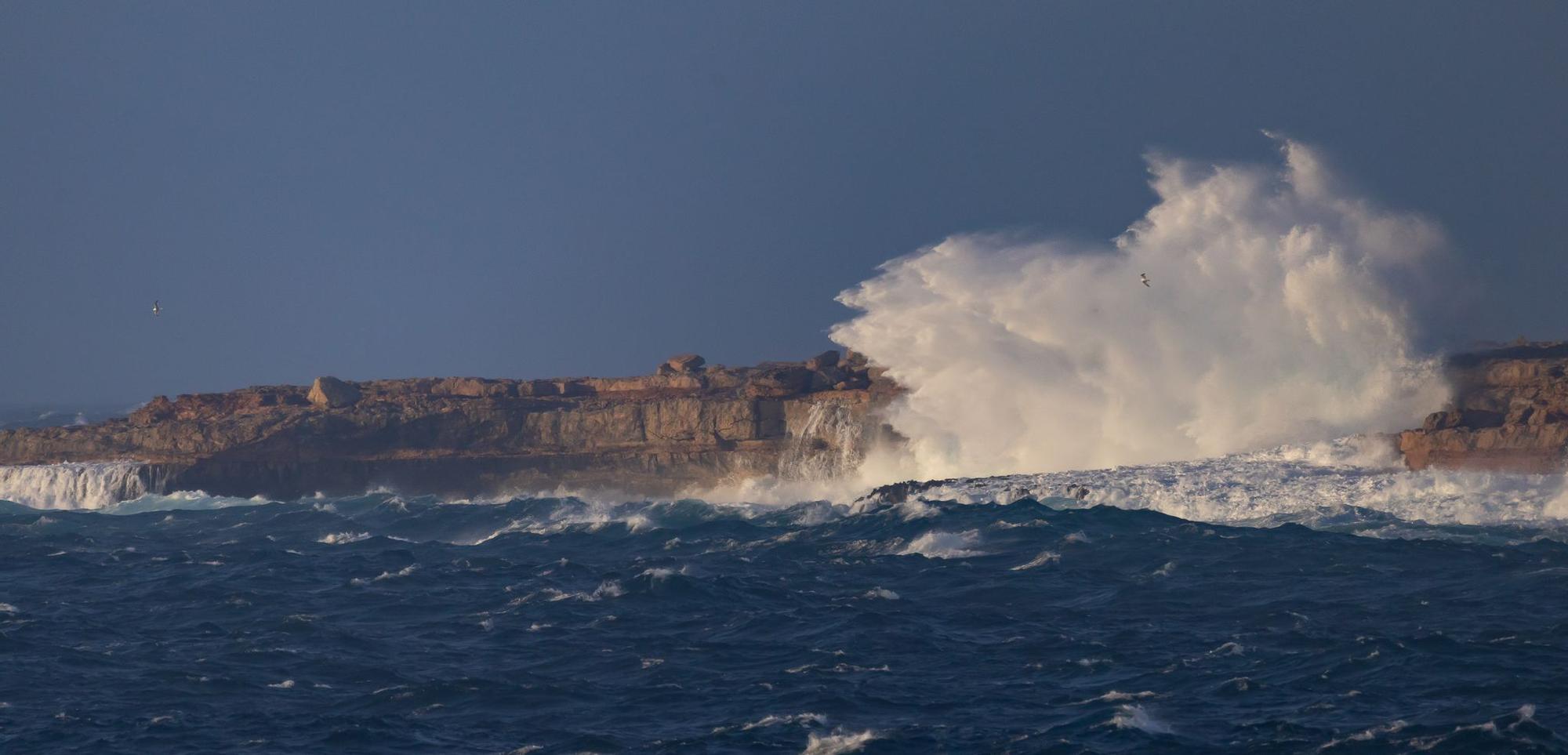 El temporal azota Formentera, en imágenes
