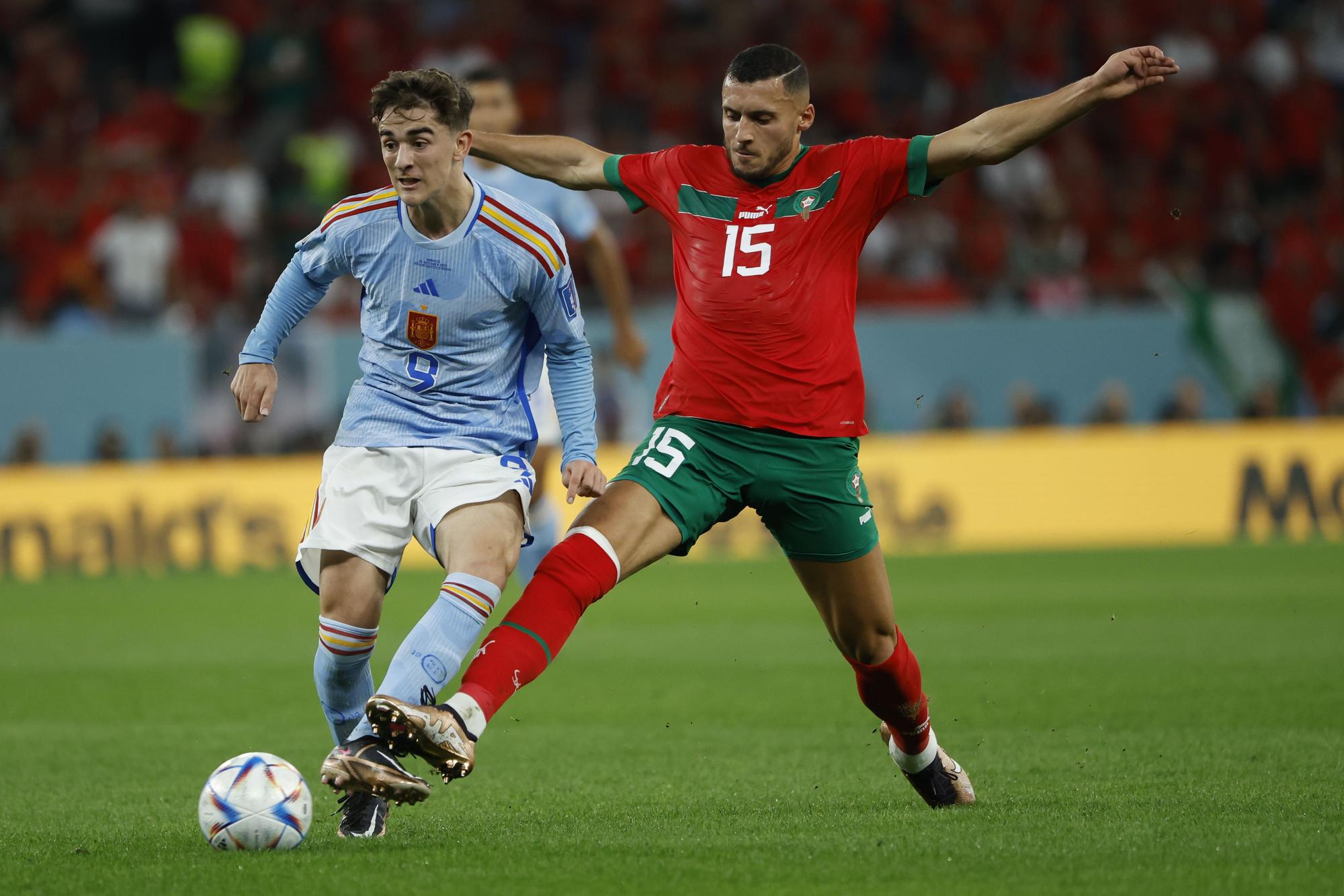 Les millors imatges del Marroc - Espanya del Mundial de Qatar