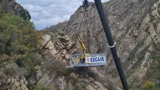 La borrasca “Regina” obliga a cortar el corredor del Narcea a la altura de Calabazos