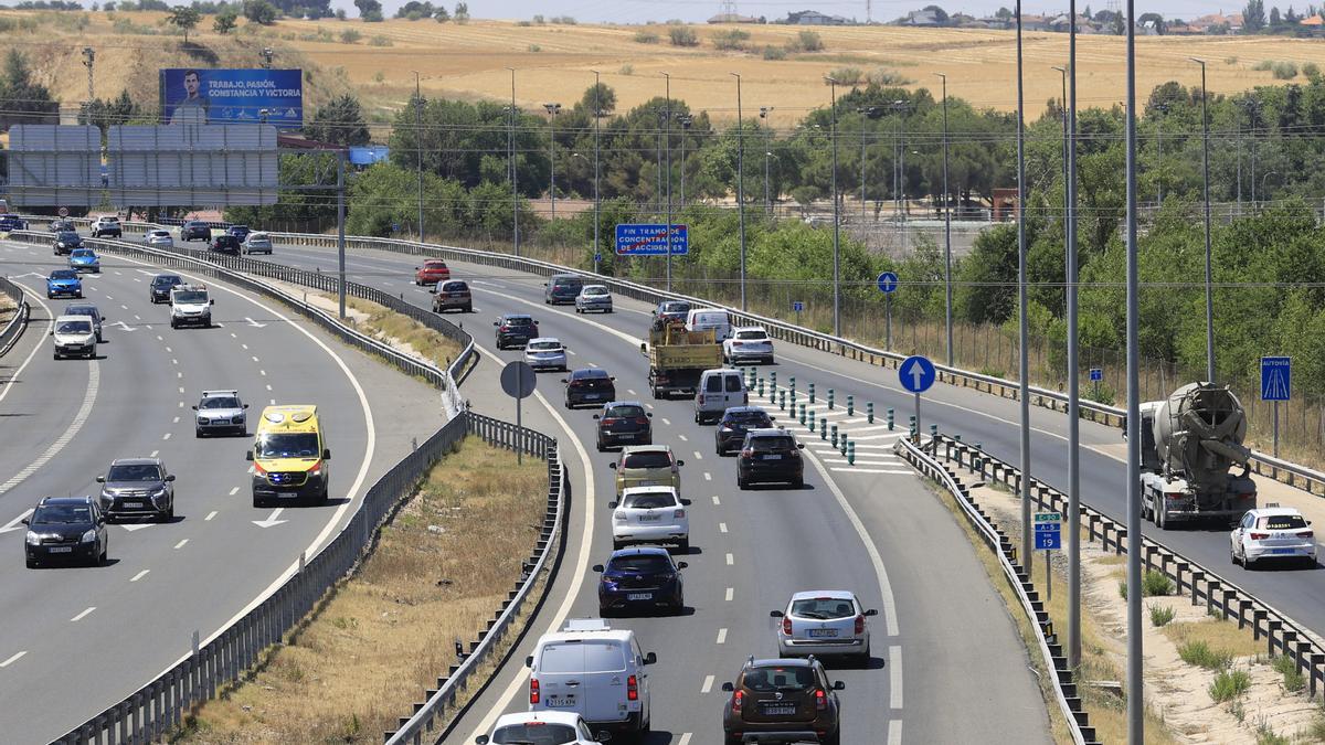 Vehículos durante la operación salida de agosto.