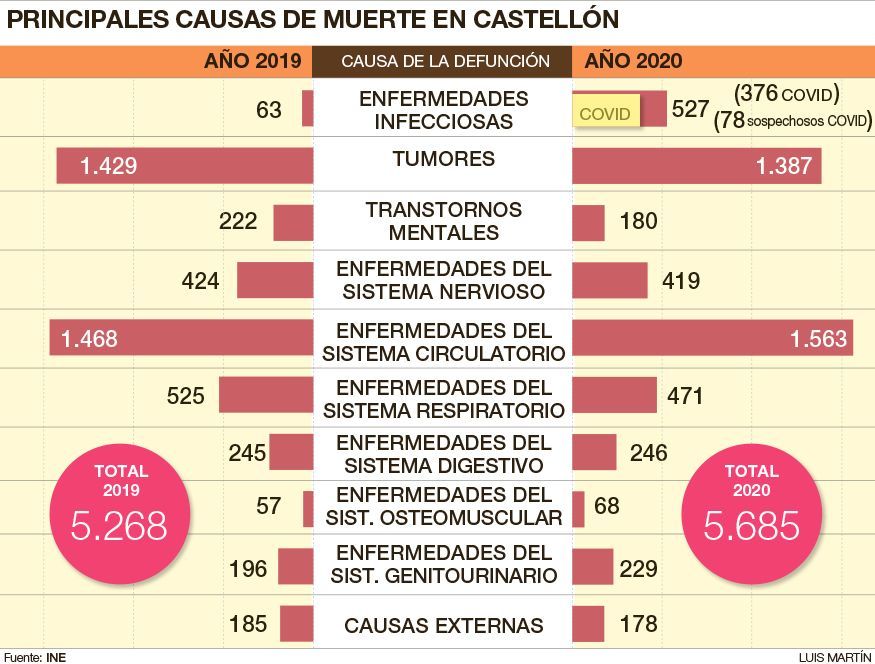 Defunciones según causa de muerte