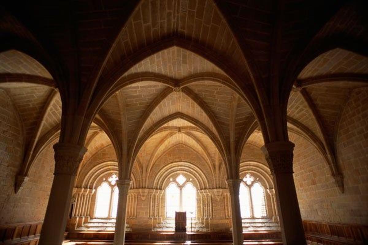 Interior del monasterio de Poblet.