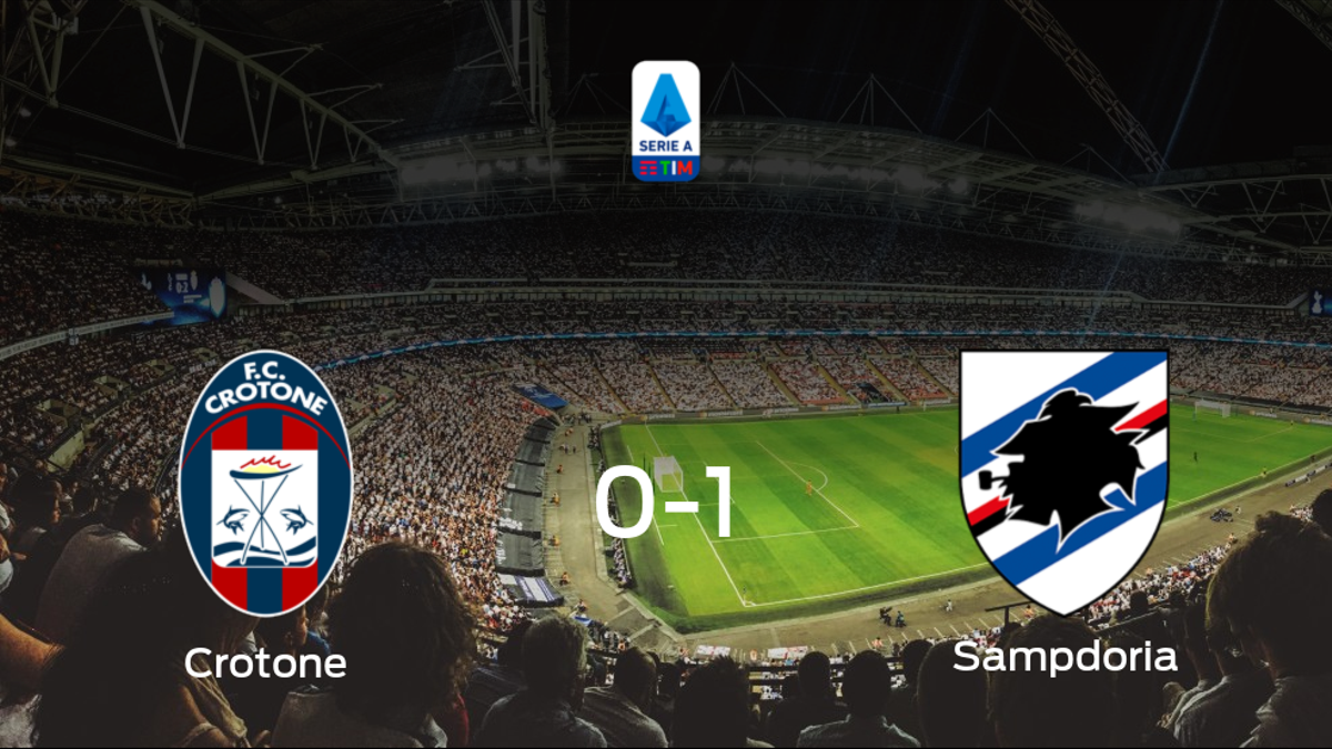 La Sampdoria se impone por la mínima al Crotone (0-1)