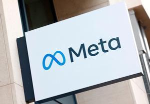 FILE PHOTO: The logo of Meta Platforms business group is seen in Brussels