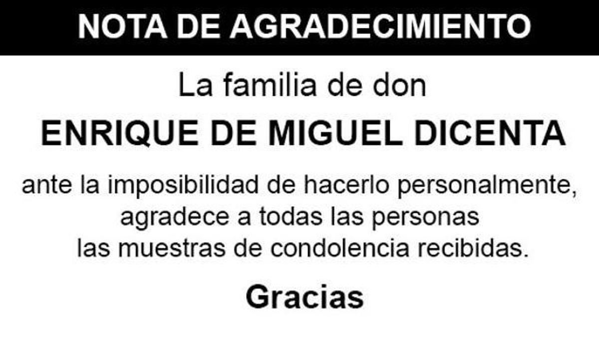 Nota Enrique De Miguel Dicenta