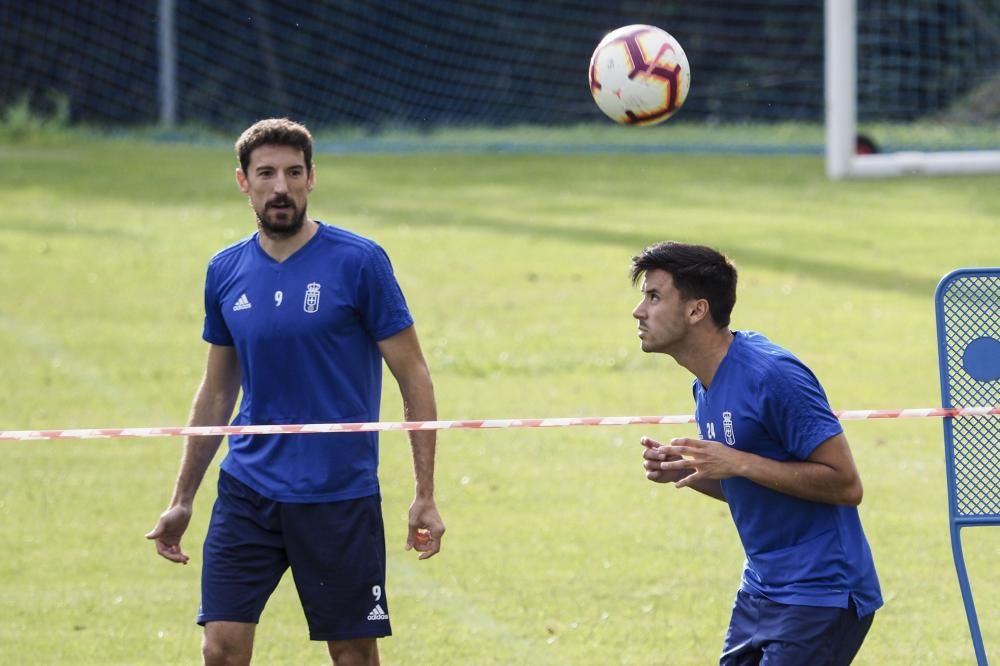 Entrenamiento del Oviedo en el Requexon