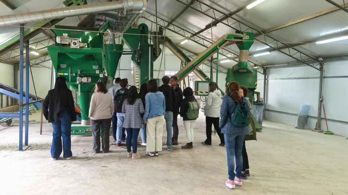 Un momento de la jornada a la finca experimental de sa Canova.