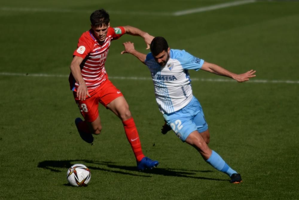 Partido de la Copa del Rey entre el Málaga CF y el Granada.