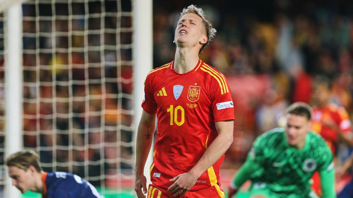 Dani Olmo, durante el último parón de selecciones