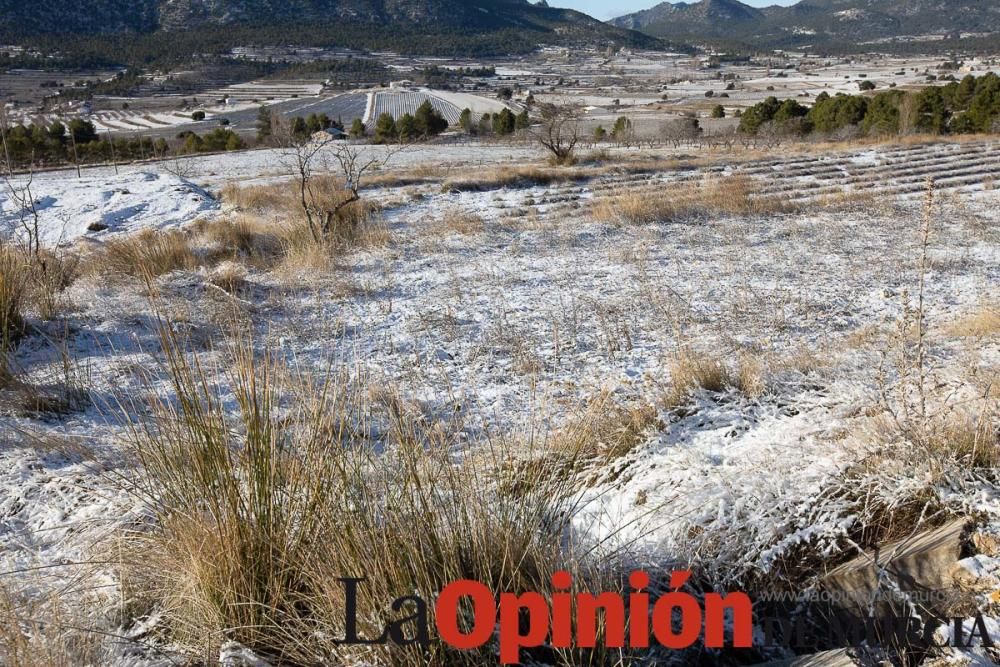 La nieve se deja ver tímidamente en la pedanía mor