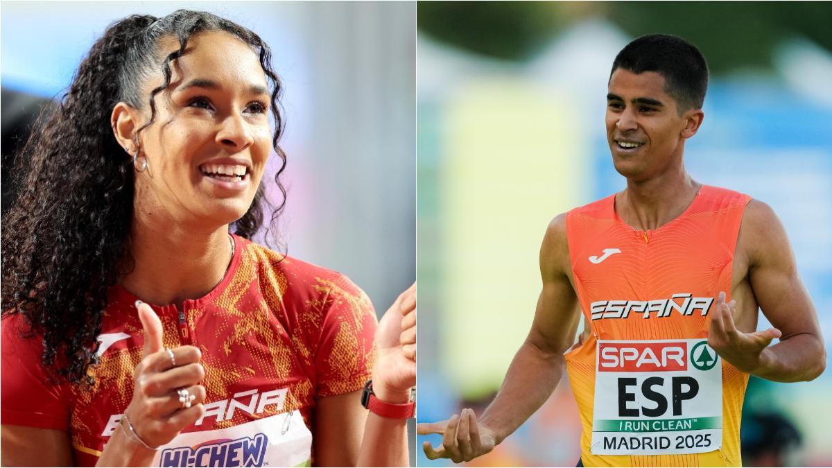 María Vicente y Mohamed Attaoui, dos figuras del atletismo español