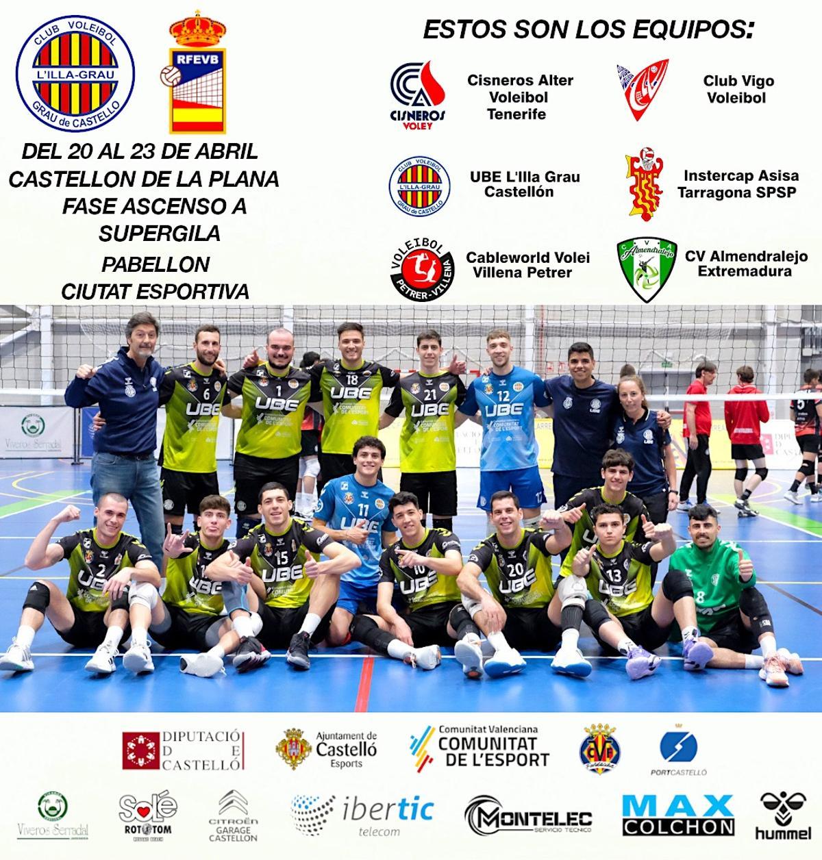 Voleibol | El UBE L’Illa-Grau se jugará el ascenso a Superliga en casa