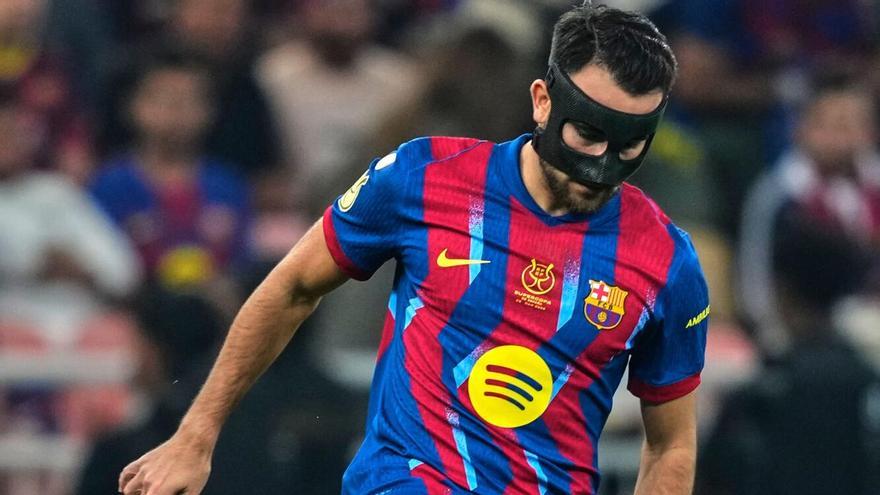 Eric Garcia, durante las semifinales de la Supercopa de España