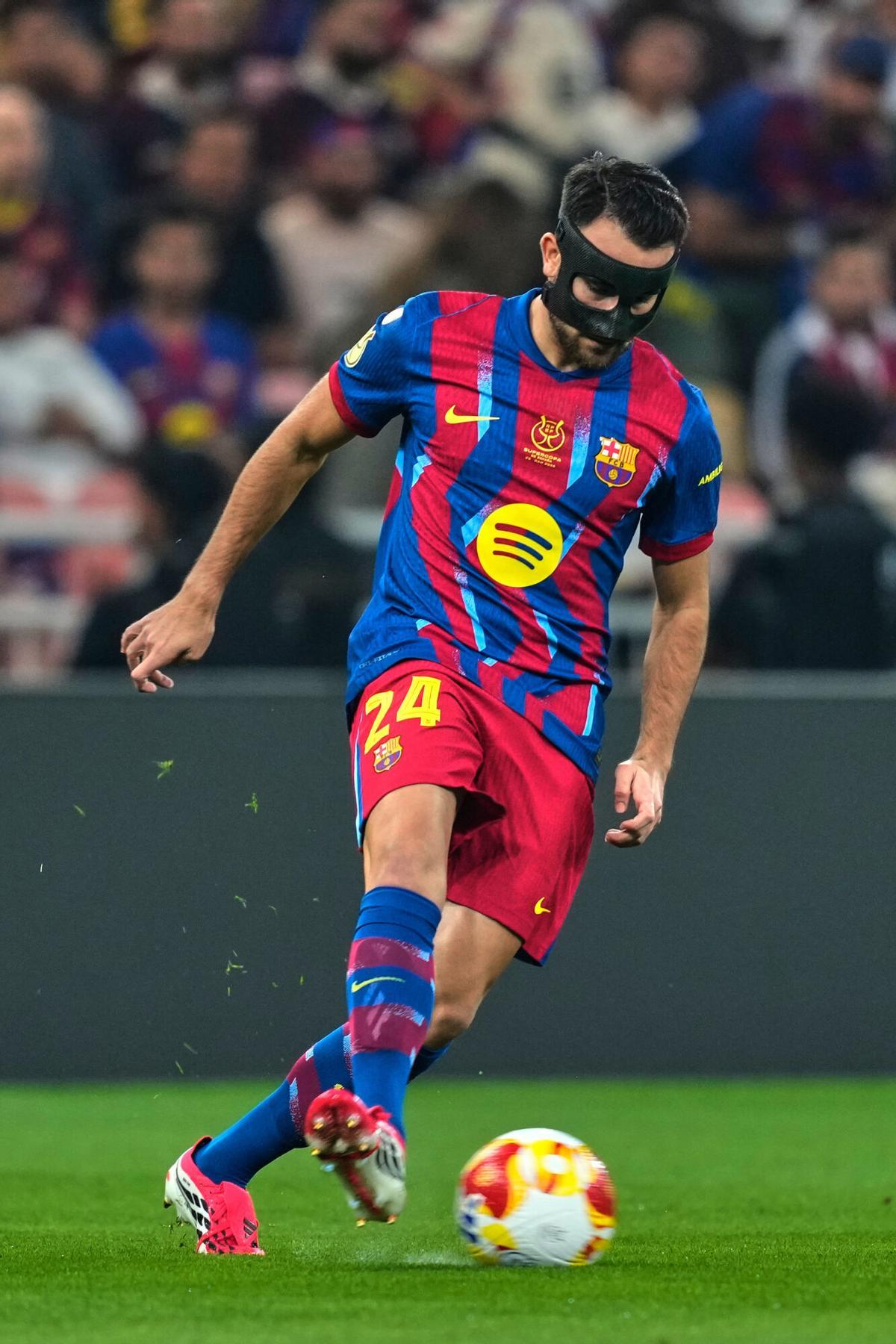 Eric Garcia, durante las semifinales de la Supercopa de España