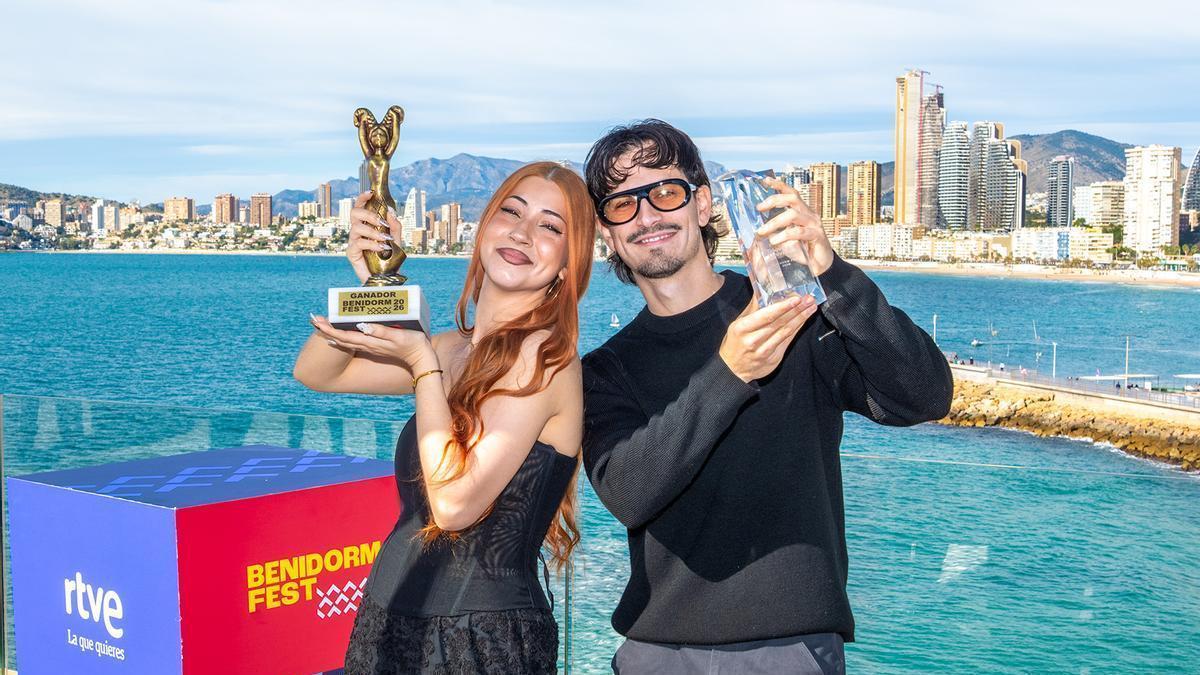Los ganadores del Benidorm Fest aseguran que es "increíble que la gente les de tanto amor"