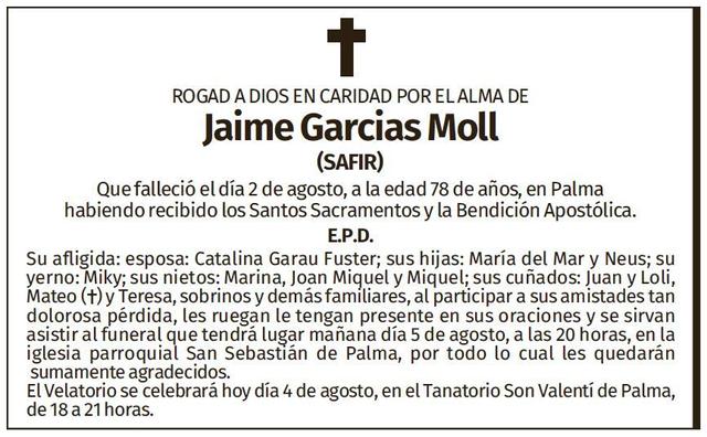Jaime Garcias Moll