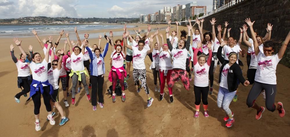 Entrenamiento para la carrera de la mujer de Gijón con Paula Butragueño