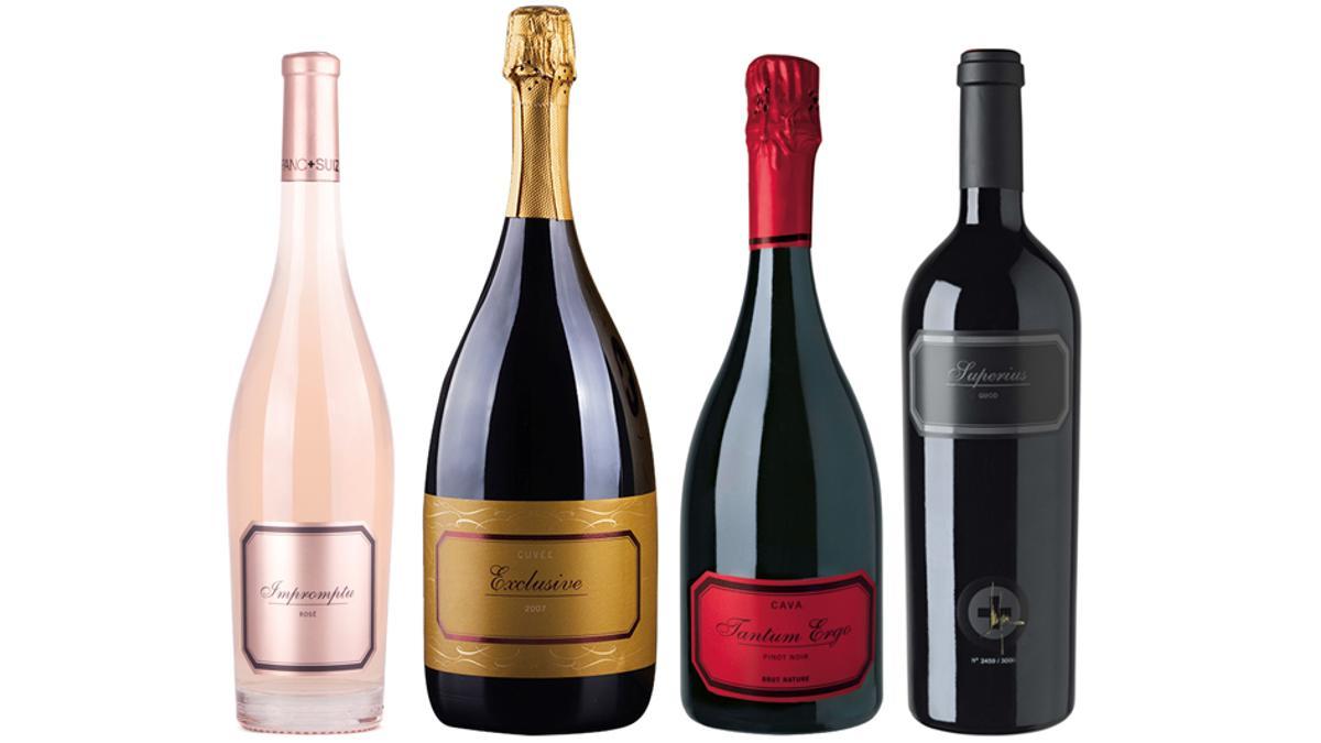 Vinos y cavas de Hispano+Suizas galardonados por la AEPEV.