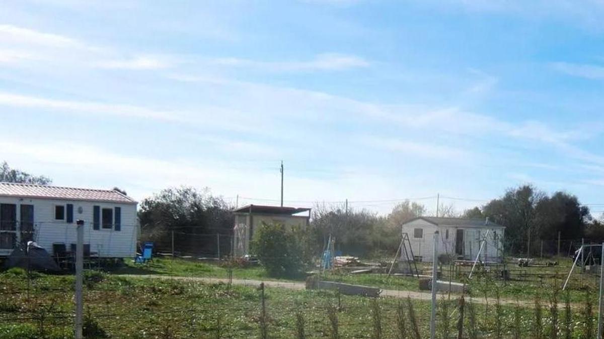 Imagen de archivo del asentamiento ilegal, visible desde la carretera Palma-Sineu.