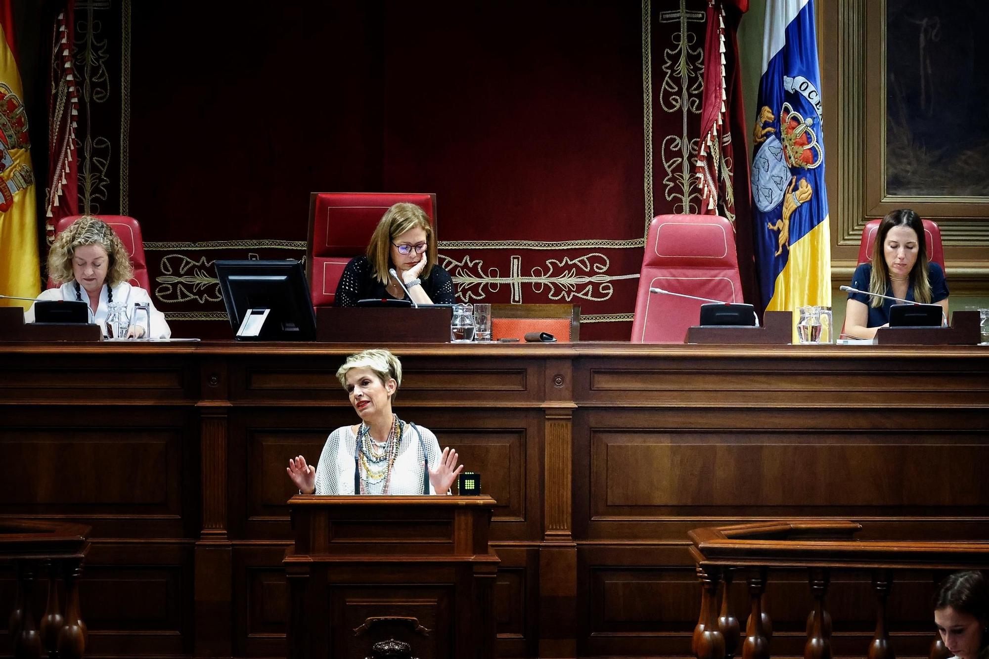 Pleno del Parlamento de Canarias, este miércoles