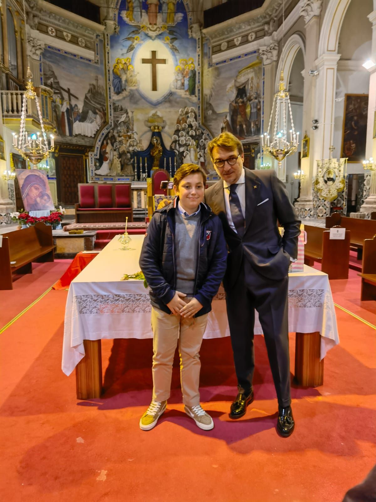 Quico Catalán, mantenedor del acto de nombramiento de la Clavariesa Infantil del Altar de sant Vicent Ferrer del Carmen