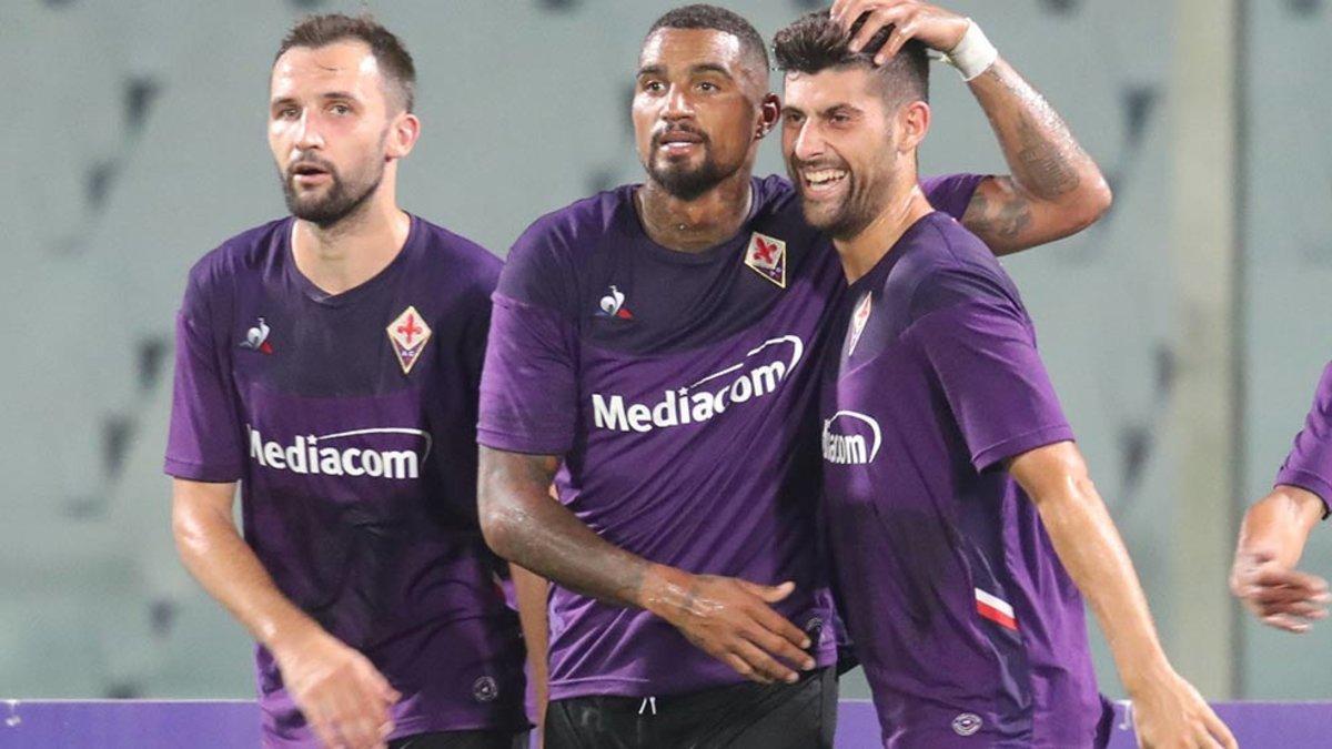 Kevin-Prince Boateng jugó su primer partido oficial con la Fiore