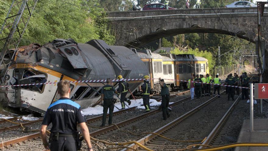 El tren Celta descarrilado en O Porriño el 9 de septiembre.