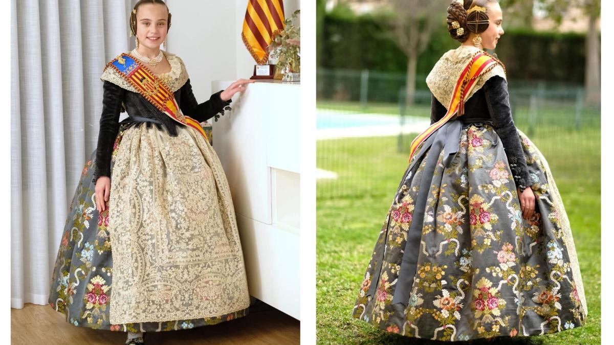 Lucía, con su espolín "Francia"