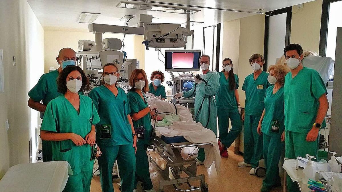 Trabajadores del equipo de 
Aparato Digestivo del Hospital
Morales Meseguer.