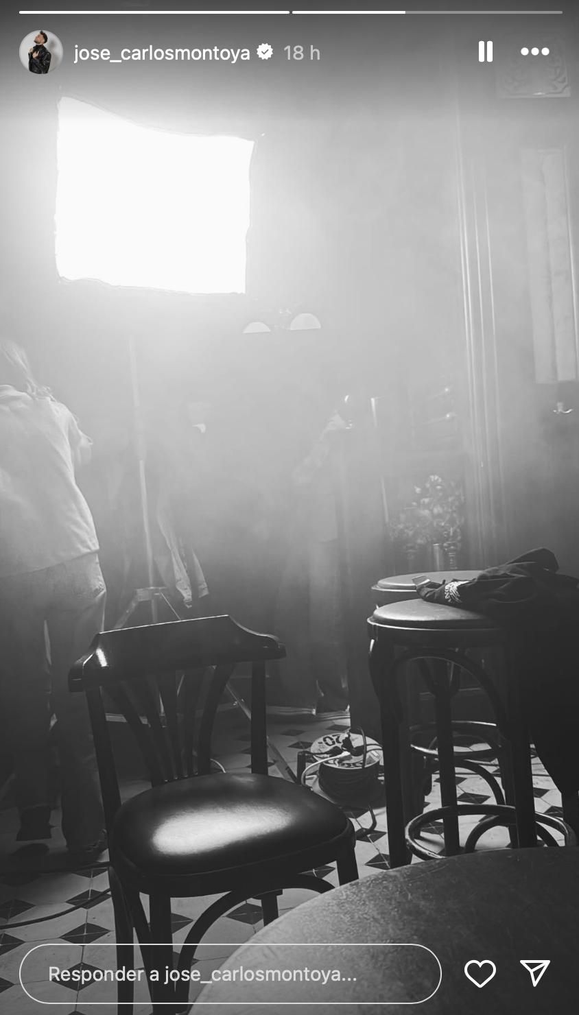 Montoya estaba ayer de rodaje con Mediaset