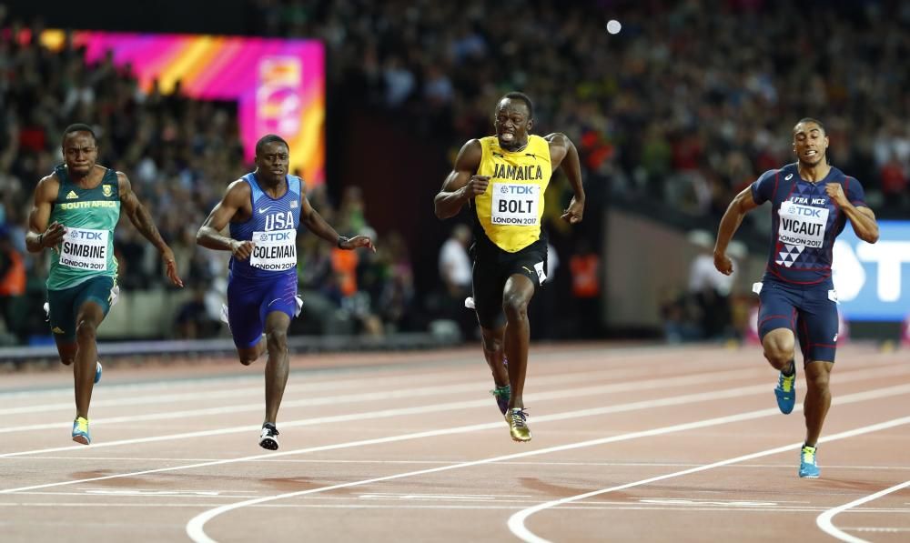 Final de los 100 metros lisos del Mundial de Londres