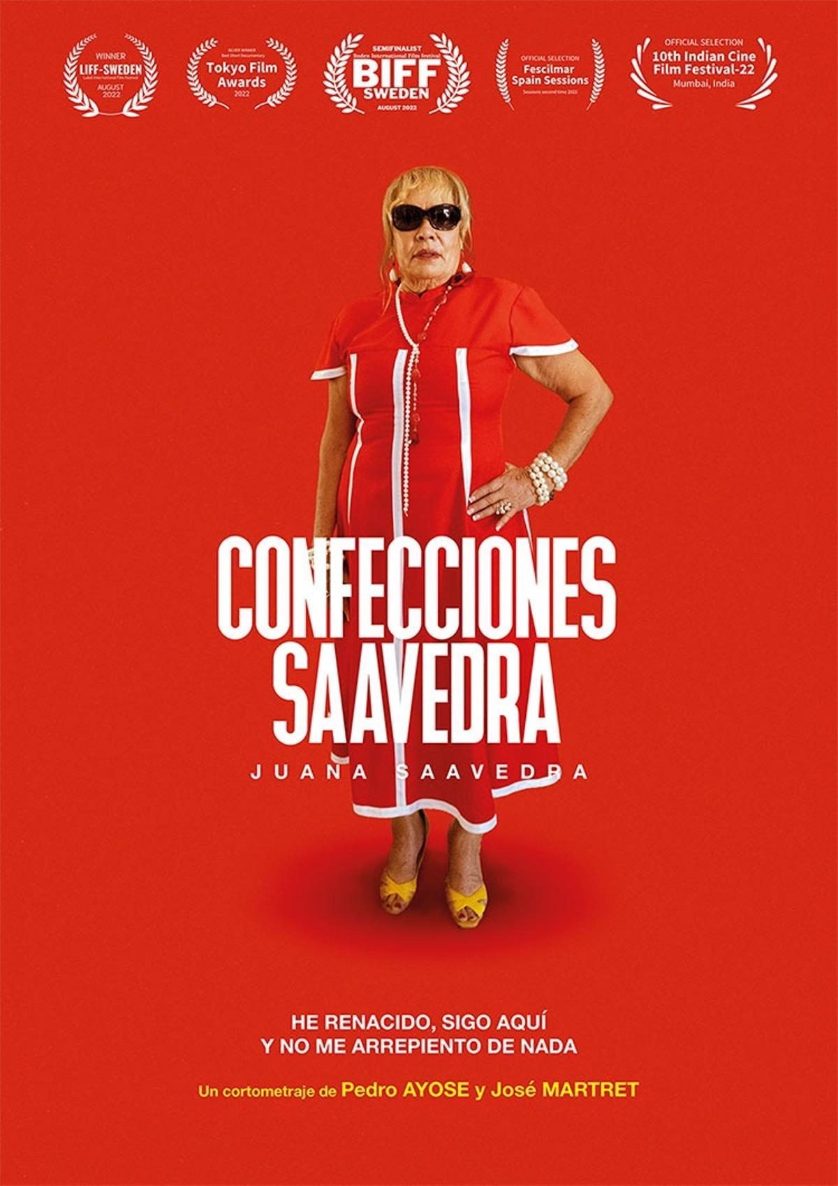 Cartel del corto 'Confecciones Saavedra'.