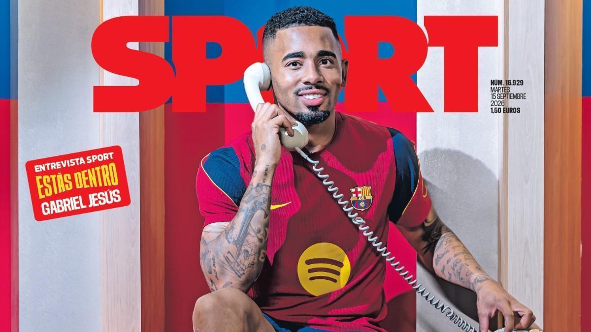 Esta es la portada de SPORT de hoy, martes 15 de septiembre