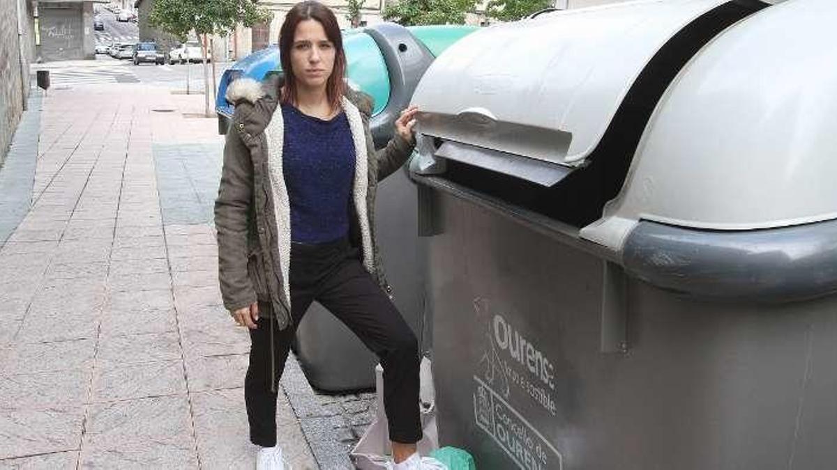 Saray Iglesias rescató a un bebé de un contenedor en Ourense, en 2017.